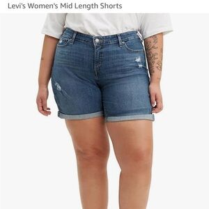 Levi's Women's Mid Length Shorts